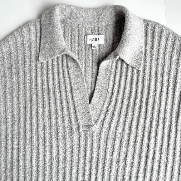 Pistola Zoe Relaxed Polo Sweater - Picture 7 of 10